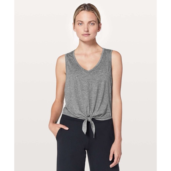 Lululemon Heathered Black Knot Gonna Tank - Picture 2 of 11